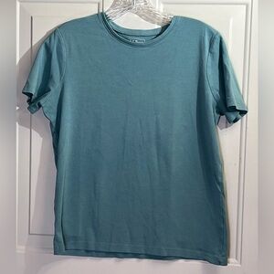 L.L. Bean womens  Aqua Short Sleeve Shirt